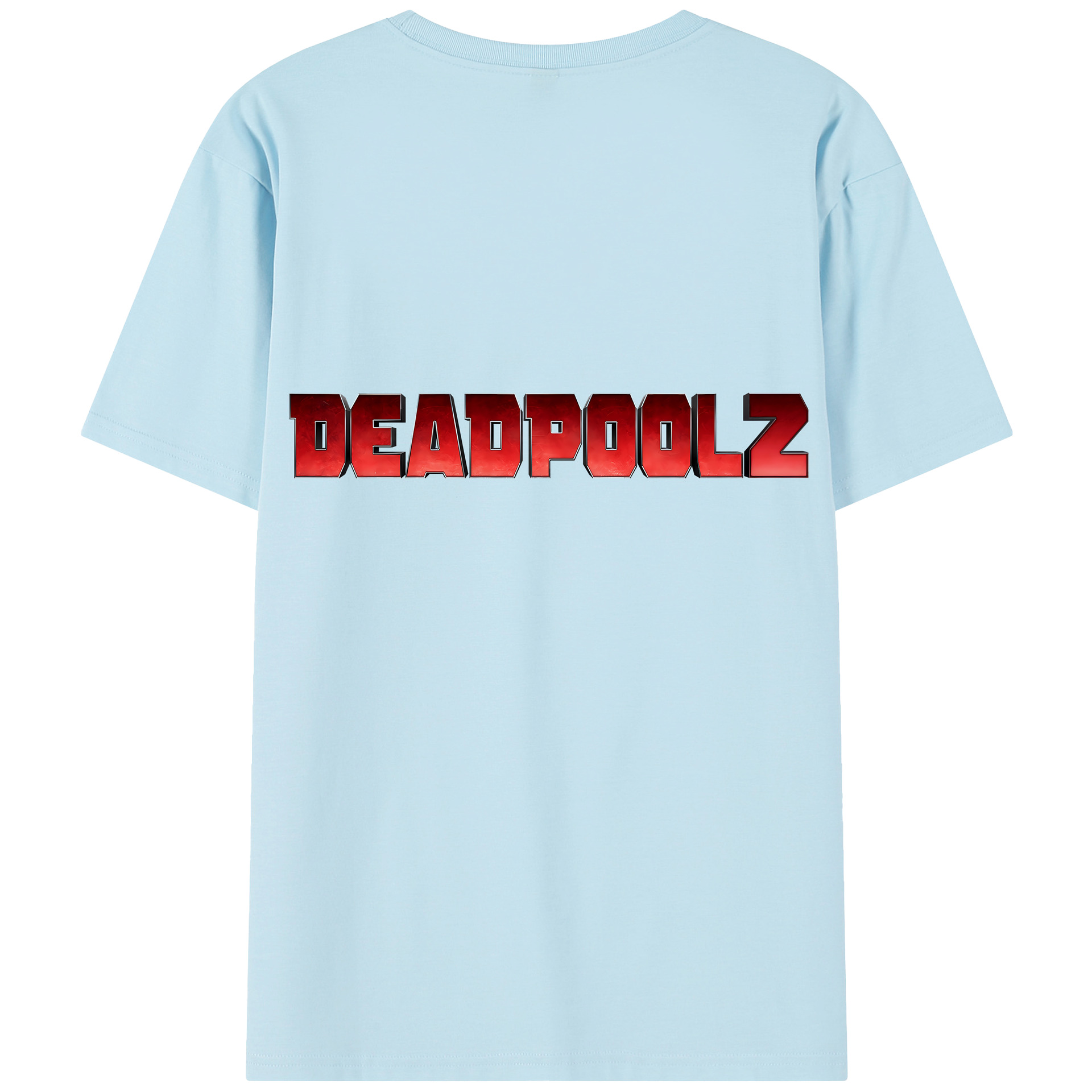 （画像用） Deadpool デッドプール 綿100％半袖Tシャツ（背面プリント）